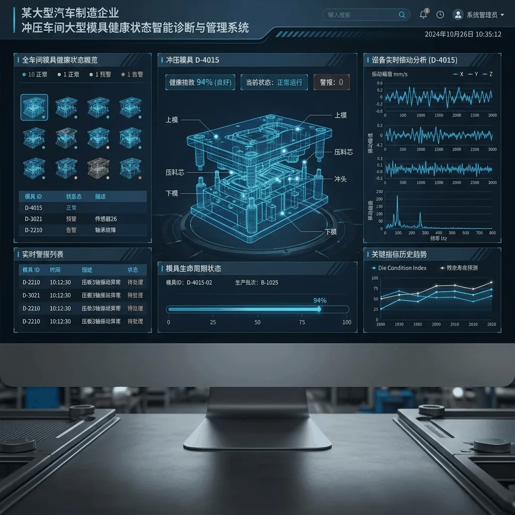 某大型汽车制造企业冲压车间大型模具健康状态智能诊断与管理系统