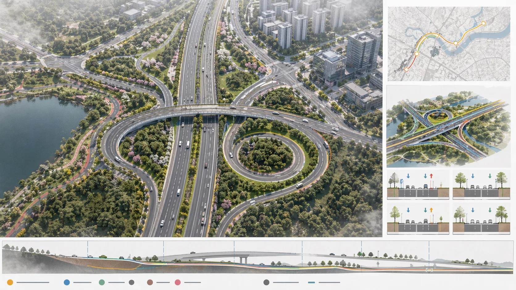道路交通汇报图AI 生成效果图